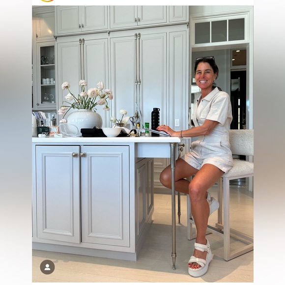 RIVET UTILITY 
Runaround Zip Front Romper - Oatmeal Linen - Picture 2 of 7